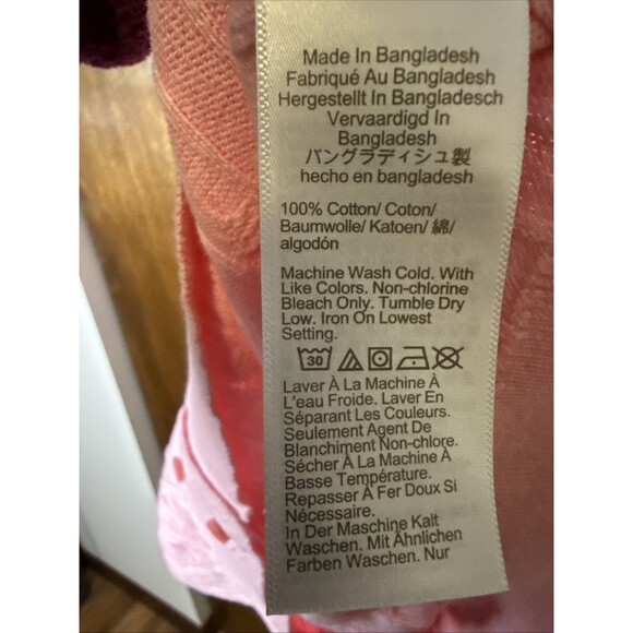 VTG J Crew Womens Cable knit Sweater XL Pink Y2K Preppy Retro Academia Light - Picture 4 of 4